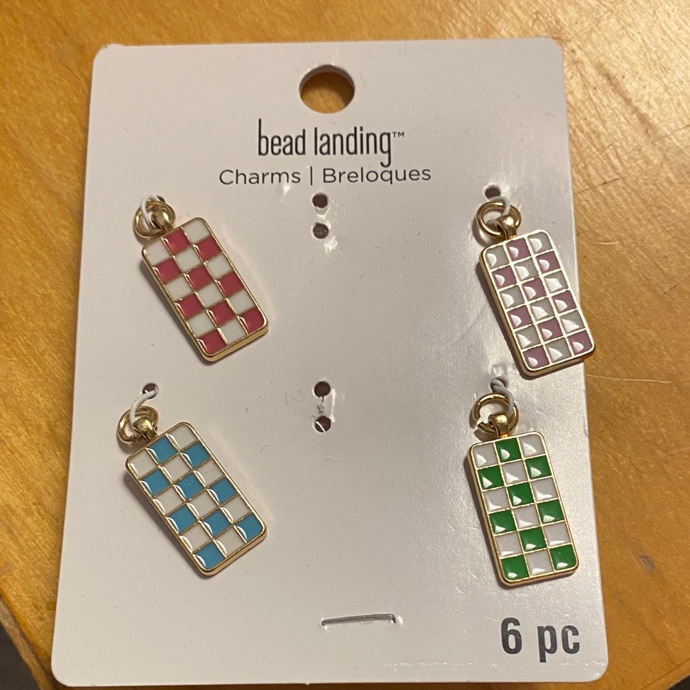 Checkered Charms Set